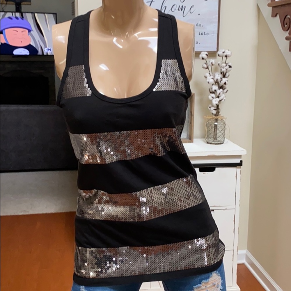 Bling racerback tank
